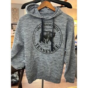 Pacific & Co. blue Hoodie "Great Smoky Mountains Tennessee" Bear Graphic Small